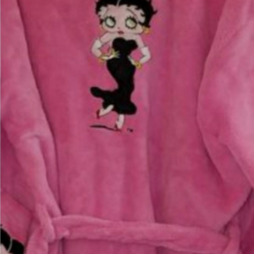 Disney Pink Robe with Cartoon Character